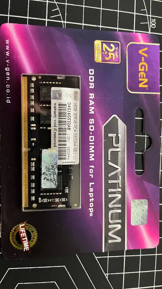 RAM DDR4 SODimm V-GeN 16GB