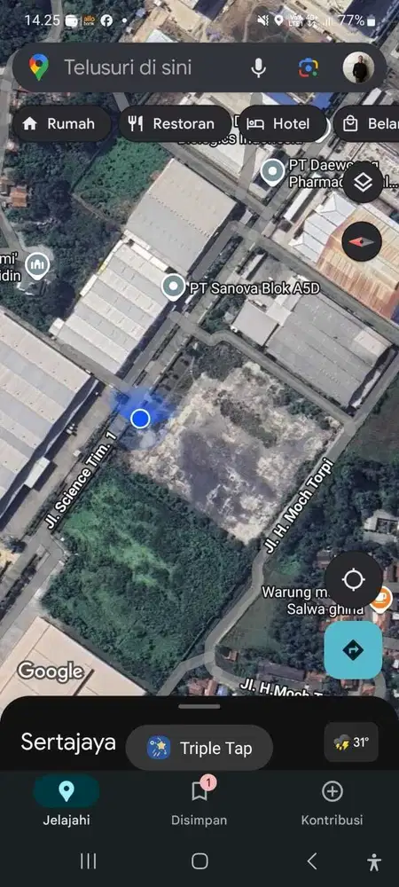 Dijual Kavling 2ha Jababeka dekat PT Tupperware akses tol cibatu