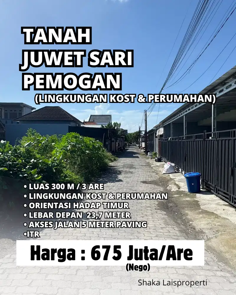 Dijual Tanah MURAH Jalan Juwet Sari Pemogan Denpasar Selatan