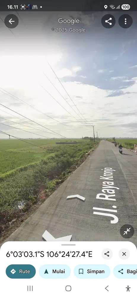 jual tanah murah daerah kronjo sawah kp muncung