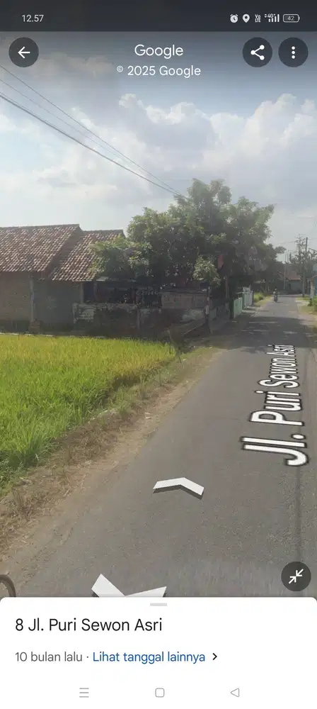 Jual Lahan Sawah di Barat kampus isi Bantul Yogyakarta