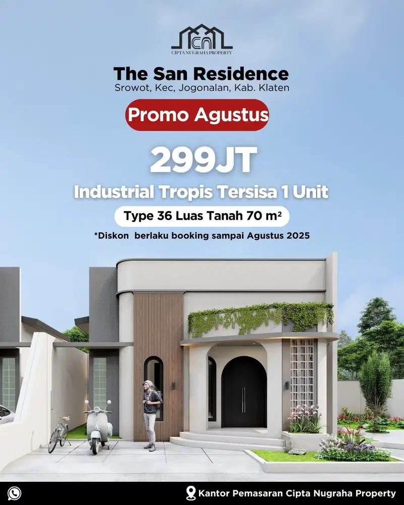 Promo Agustus! Rumah Hanya 299 Juta Dekat Exit Tol Prambanan JOGJA