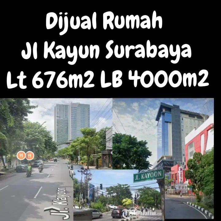 Rumah Jl Kayun Surabaya Pusat 17M/N dkt Plaza Surabaya