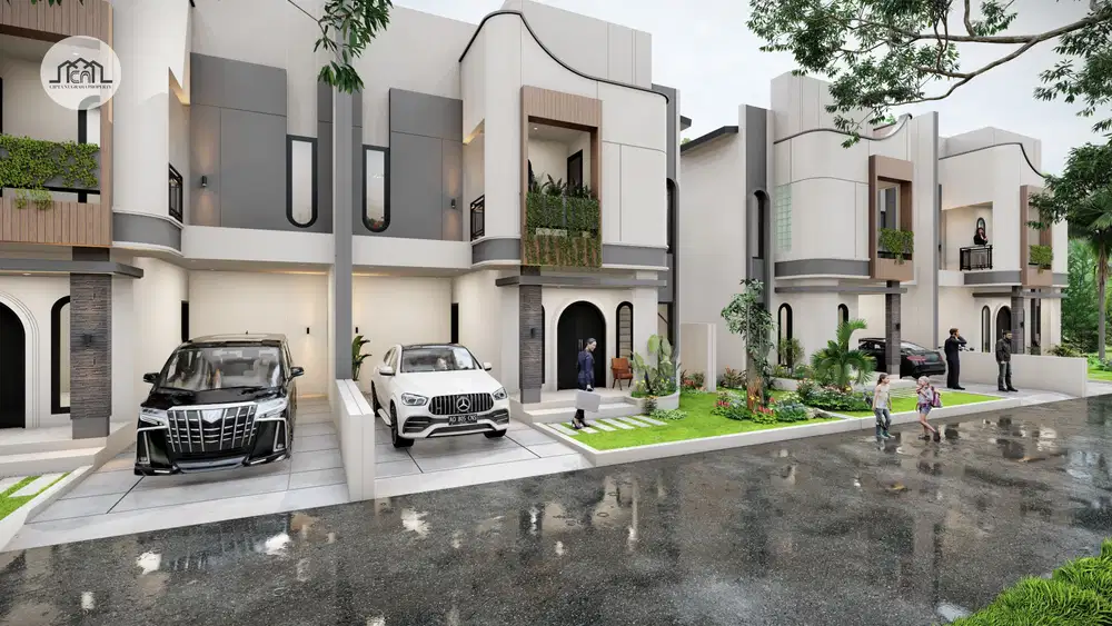 RUMAH 2 LANTAI FULL BANGUNAN, ONE GATE Sistem MANGKU JL RAYA