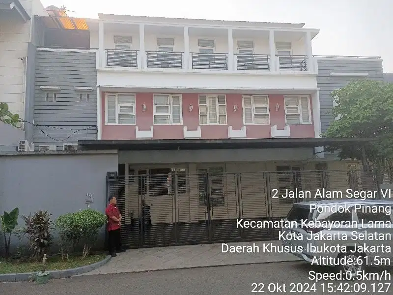 Rumah Huk 3 Lt Pondok Indah Jl Alam Segar Lt260m2 Pd Pinang Keb Lama