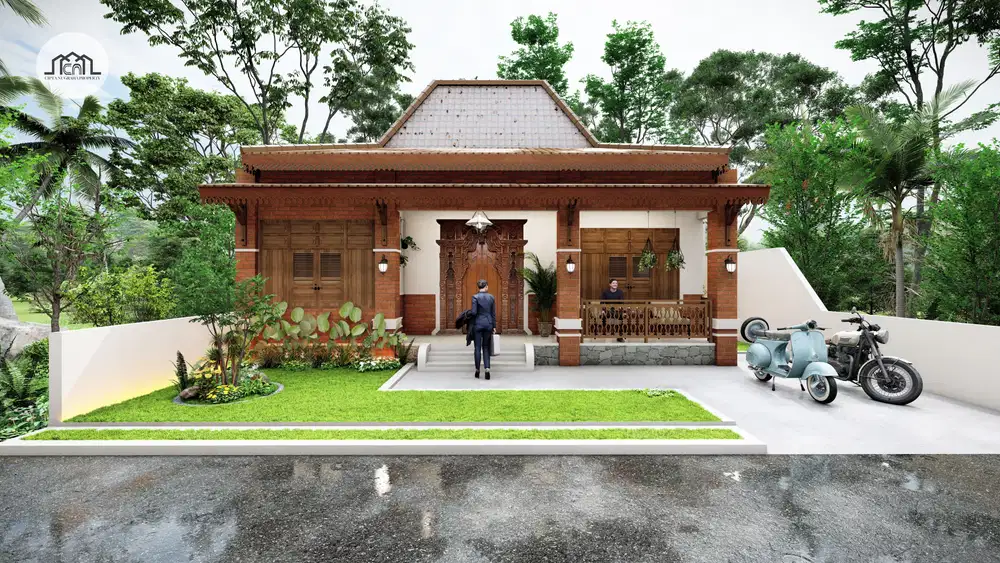 LEBIH KEKINIAN RUMAH MINIMALIS DESIGN LIMASAN JOGLO di YOGYA