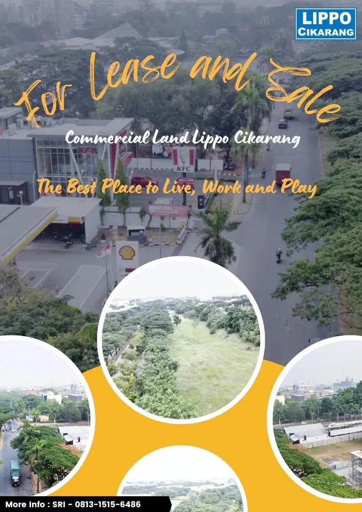 DISEWAKAN TANAH COMMERCIAL JALAN UTAMA LIPPO CIKARANG NEGO SAMPAI DEAL