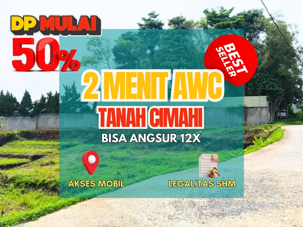 DIJUAL TANAH MURAH CIMAHI LEGALITAS SHM