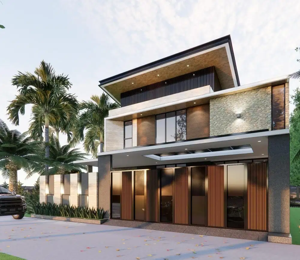 Rumah Mewah Brand New Modern Design di Radio Dalam