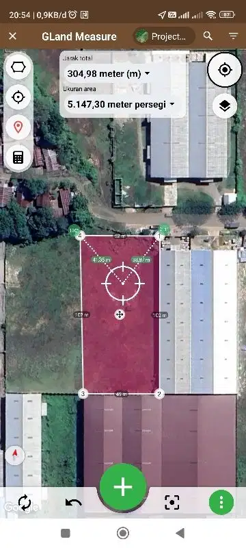 Di jual Tanah kav Gudang 5000 m2