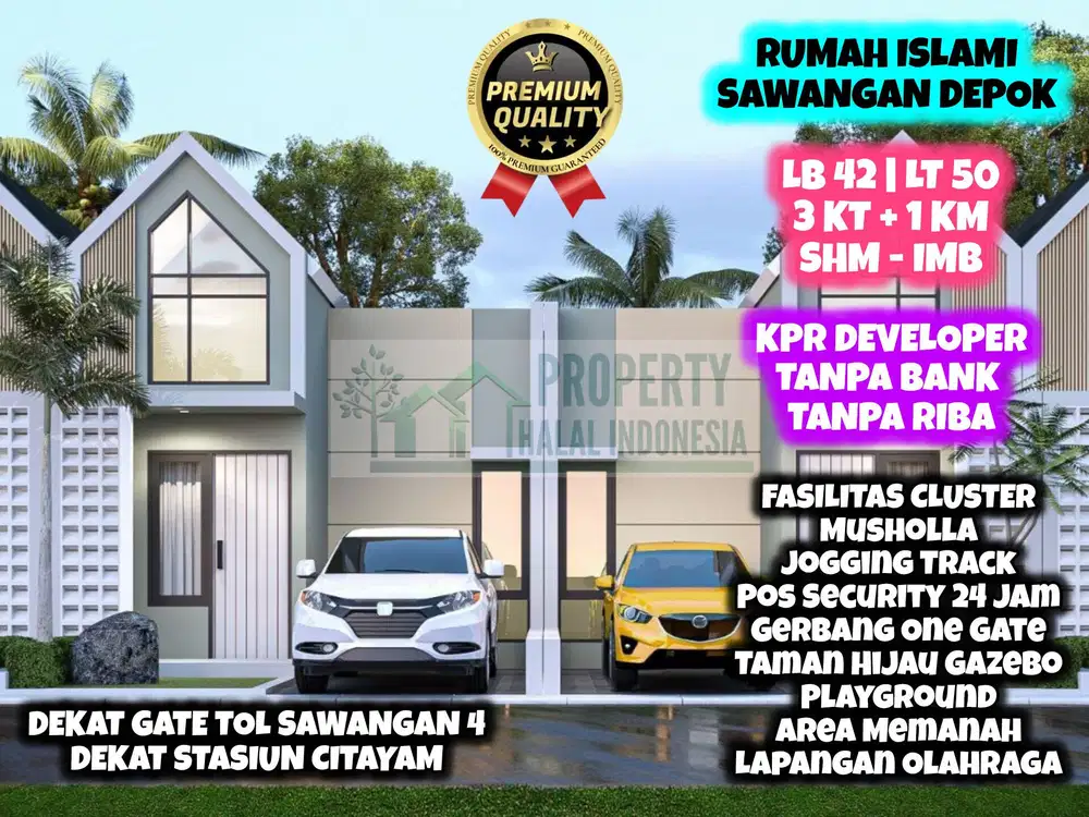 Jual Rumah Islami Mezzanine Modern 3 KT - Pasir Putih Sawangan Depok