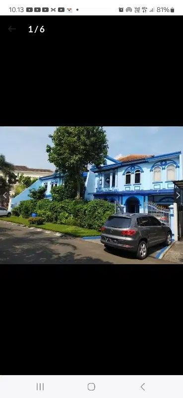 rumah 2 lantai gandeng ada kolam renang