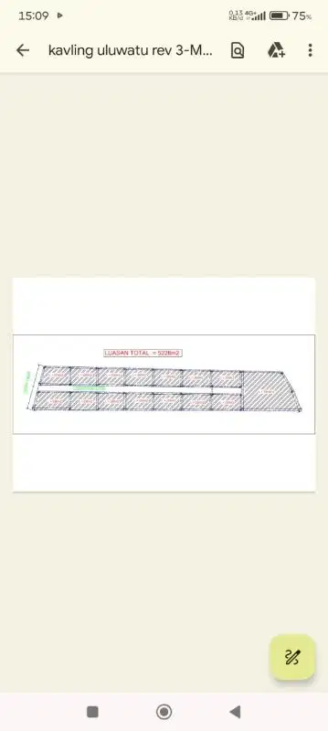 lease hold land at toyaning Ungasan 2,5 Ara IDR 13 mill/Ara/years