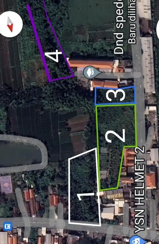 dijual tanah murah. Strategis di raya menganti