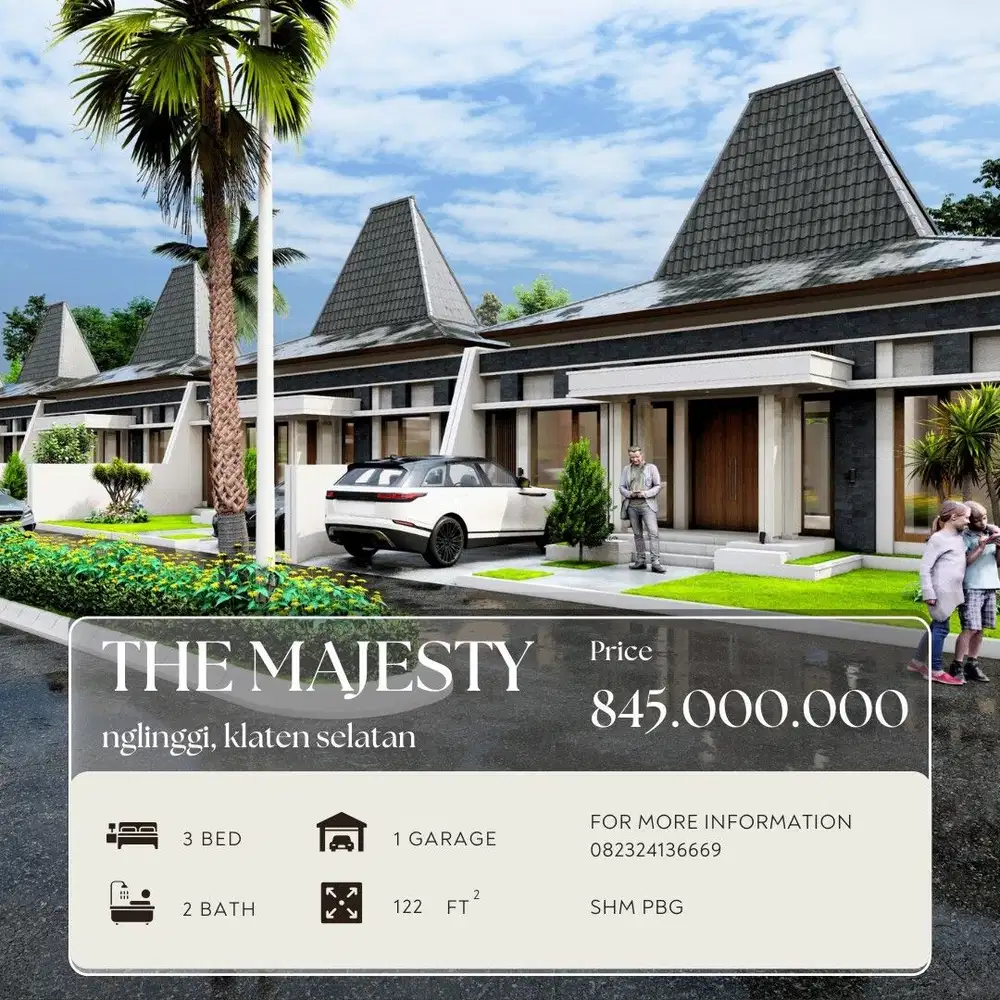 VILLA MEWAH BERGAYA MODERN BISA UNTUK HOMESTAY DEKAT KLATEN KOTA