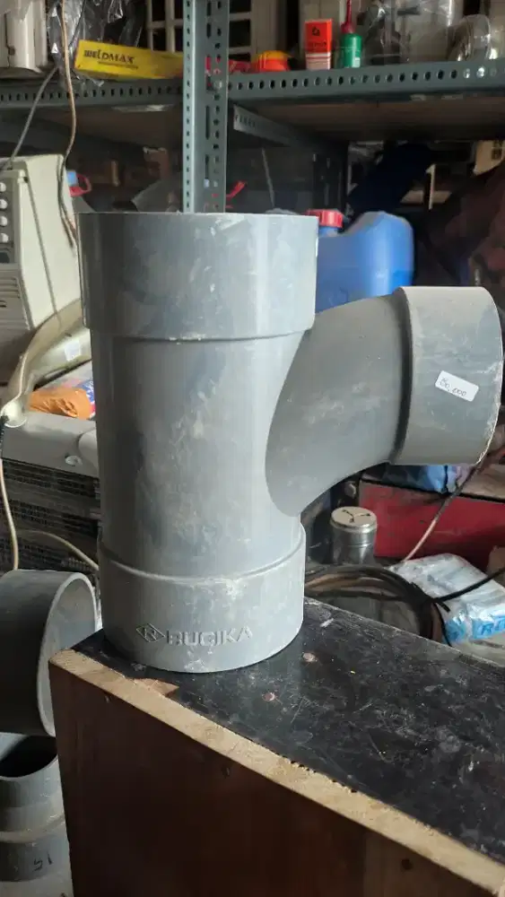 TEE Y RUCIKA VINILON 90 DERAJAT 4x3 INCH LARGE RADIUS