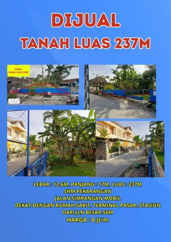 Dijual cepat tanah dekat rs brayat solo