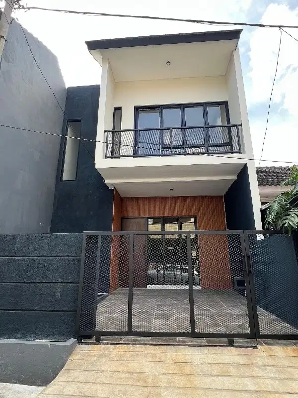 rumah BARU industrialis 2 lantai  dekat kubah mas depok