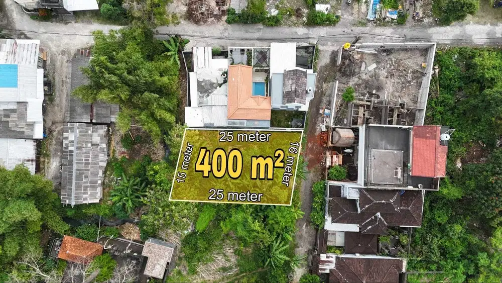 Tanah murah Dekat Taman griya Jimbaran 400 m2 idr 5,5 jt/m2