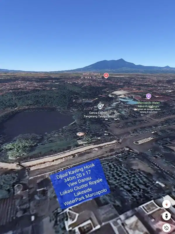 Dijual Cepat Kavling Hook 340m di  Bukit Cimanggu City Kota  Bogor