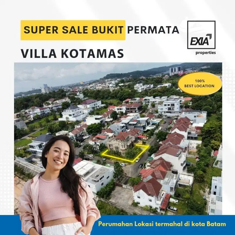 Dijual rumah cantik bukit permata view laut singapore