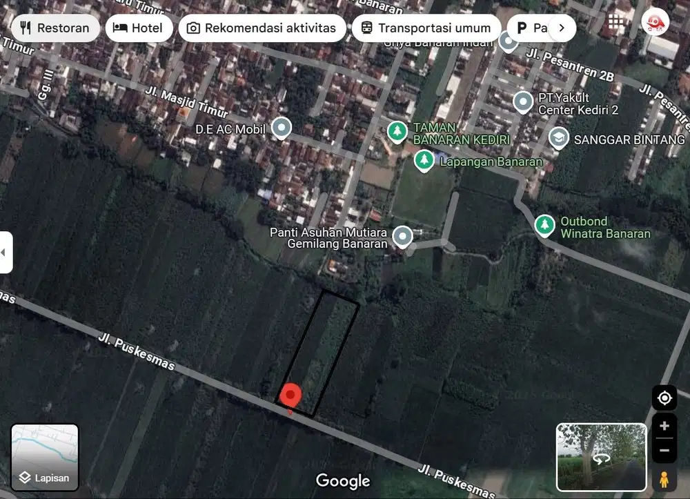 TANAH SAWAH PRODUKTIF TENGAH KOTA KEDIRI