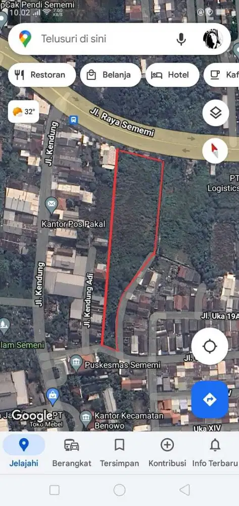 Jual Tanah Raya Sememi