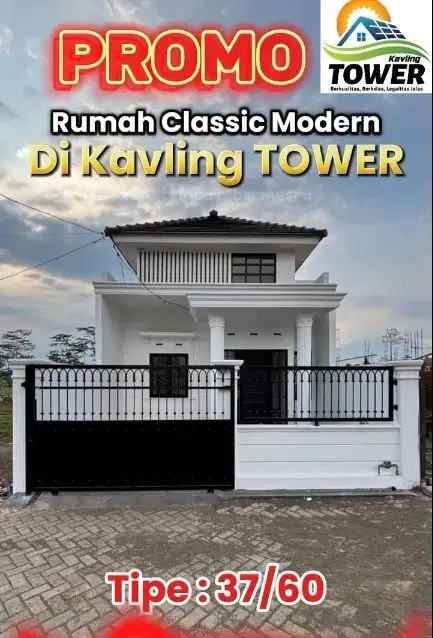 Rumah cantik Tower dekat Kampus BINUS Araya Saptorenggo Pakis