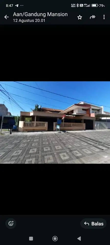 Rumah siap huni di Bendul Merisi , Surabaya