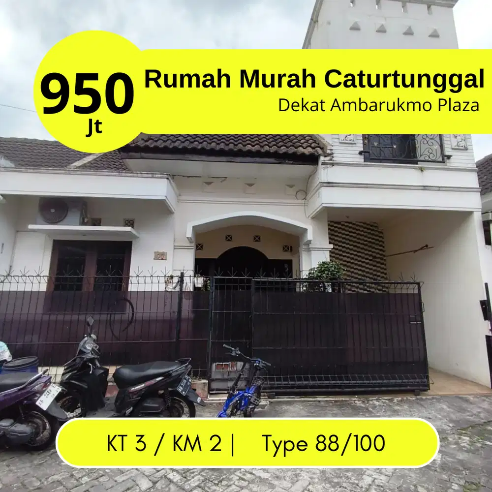 Dijual cepat Rumah Jogja Dekat Ambarukmo Plaza, Dalam Perumahan