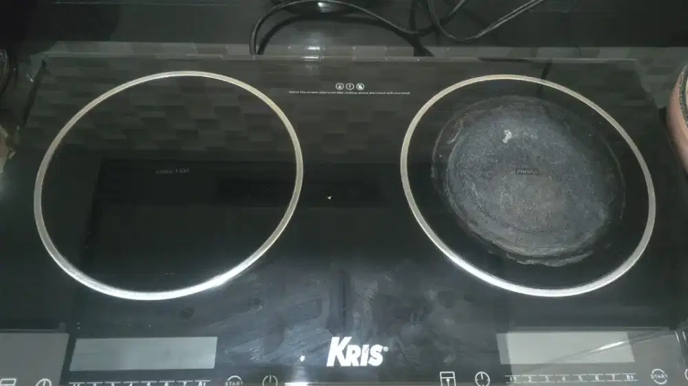 Kompor listrik 2 tungkuh bekas krisbow ace normal