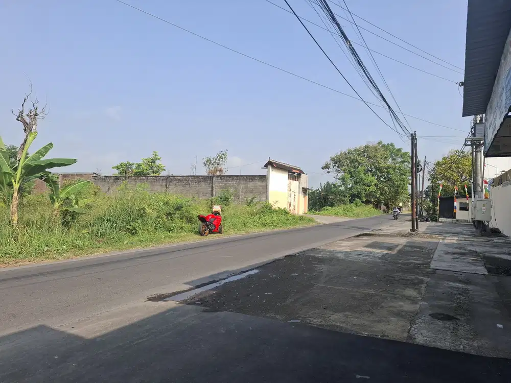 Lahan lokasi area solobaru akses truk besar