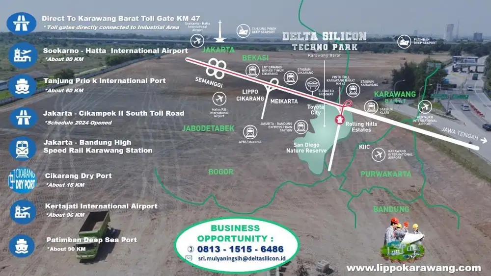 Tanah Industri Dalam Kawasan Siap Bangun Dekat Tol