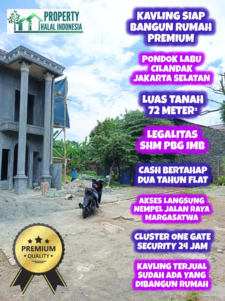 Jual Kavling Siap Bangun Rumah Premium Margasatwa Pondok Labu Cilandak