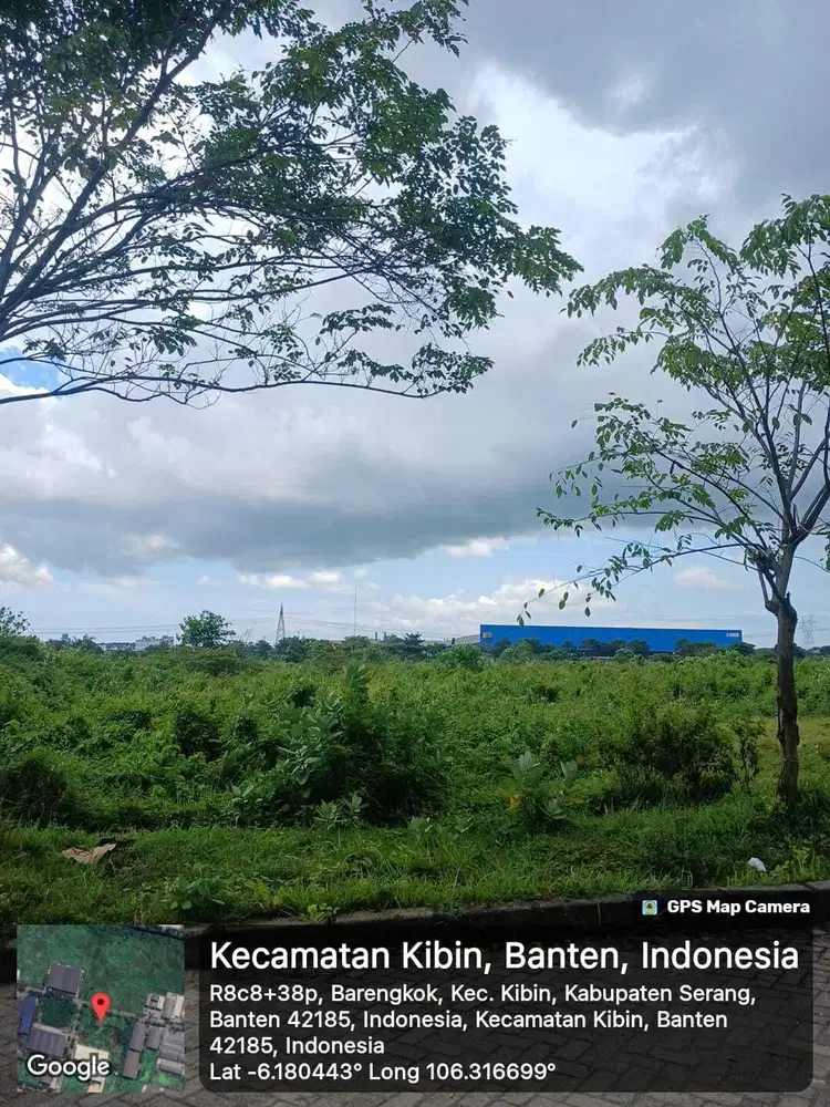 Disewakan tanah dikawasan industri modern cikande 100 rb/m