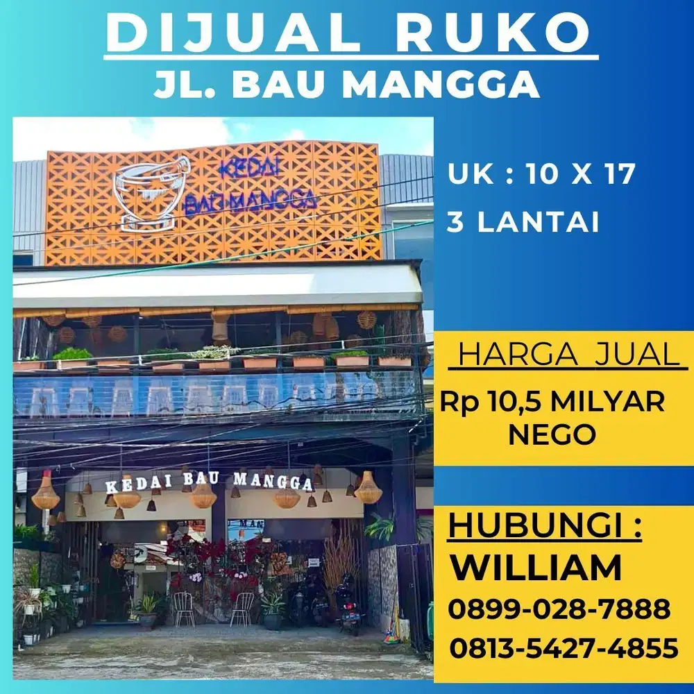 JUAL RUKO STRATEGIS JL BAU MANGGA PANAKKUKANG MAKASSAR