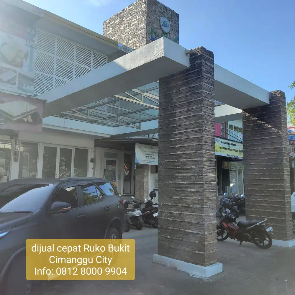 Dijual Cepat Murah Ruko Bukit Cimanggu City Kota Bogor