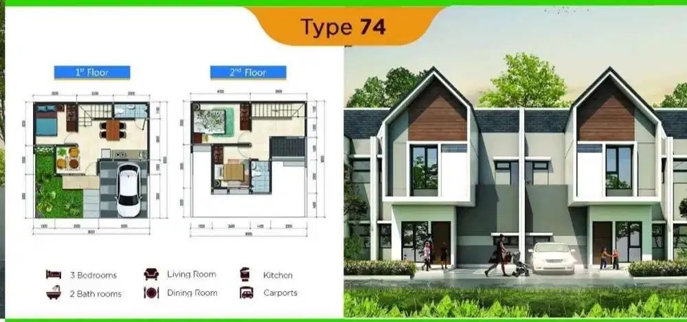 Serpong natura city 700jutaan 2lantai