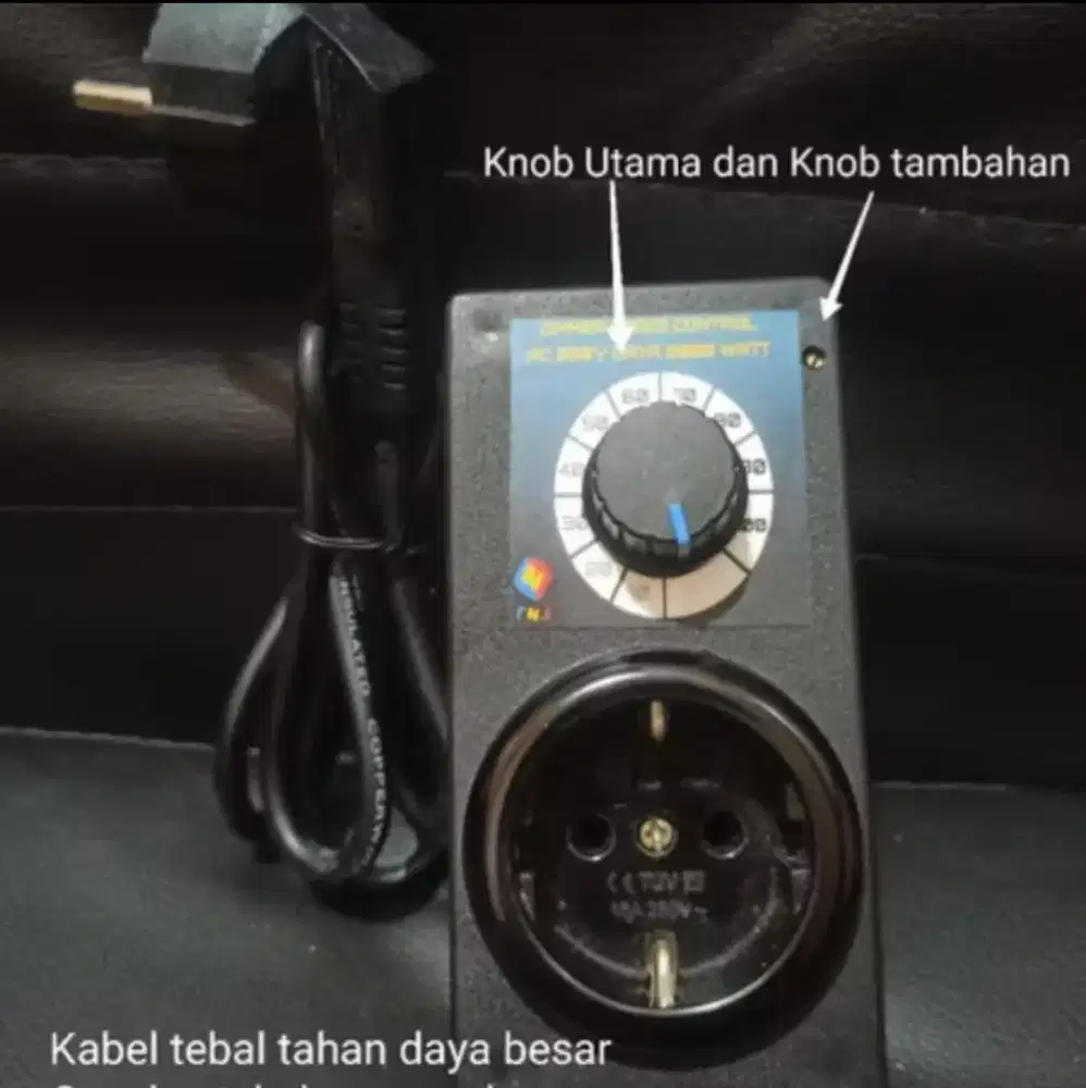 Dimmer 2000 Watt kontrol pengatur kecepatan gerinda bor kipas