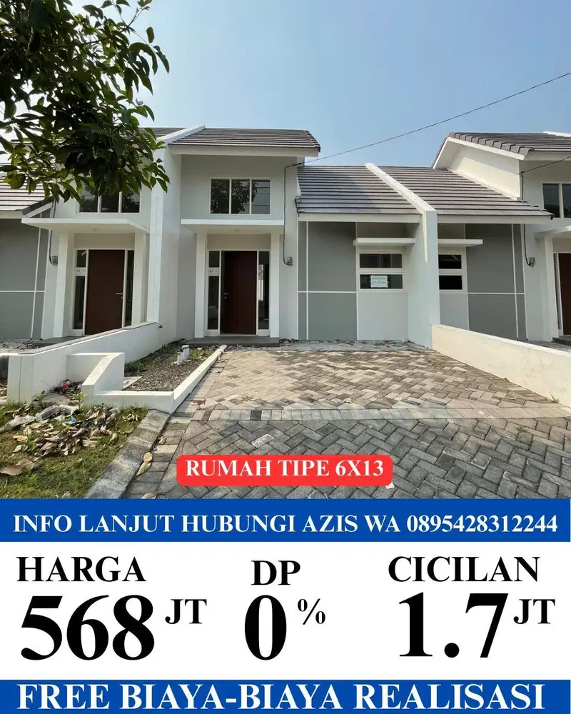 Jual rumah baru siap huni lokasi grand masangan permai sukodono sda