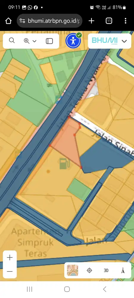 LAHAN STRATEGIS POSISI HOOK DI SIMPRUG JAKSEL