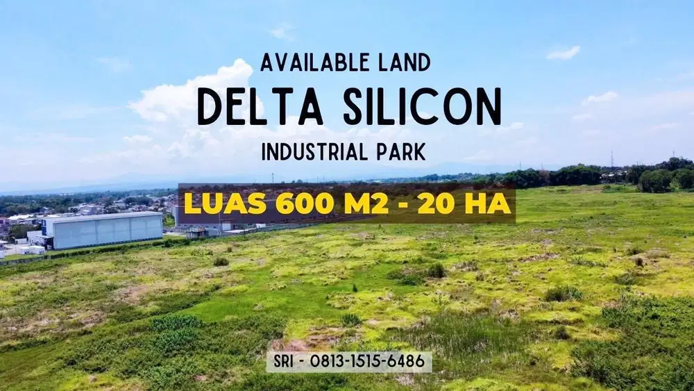 DIJUAL TANAH DUA HEKTAR DIKAWASAN INDUSTRI UNTUK PABRIK ATAU GUDANG