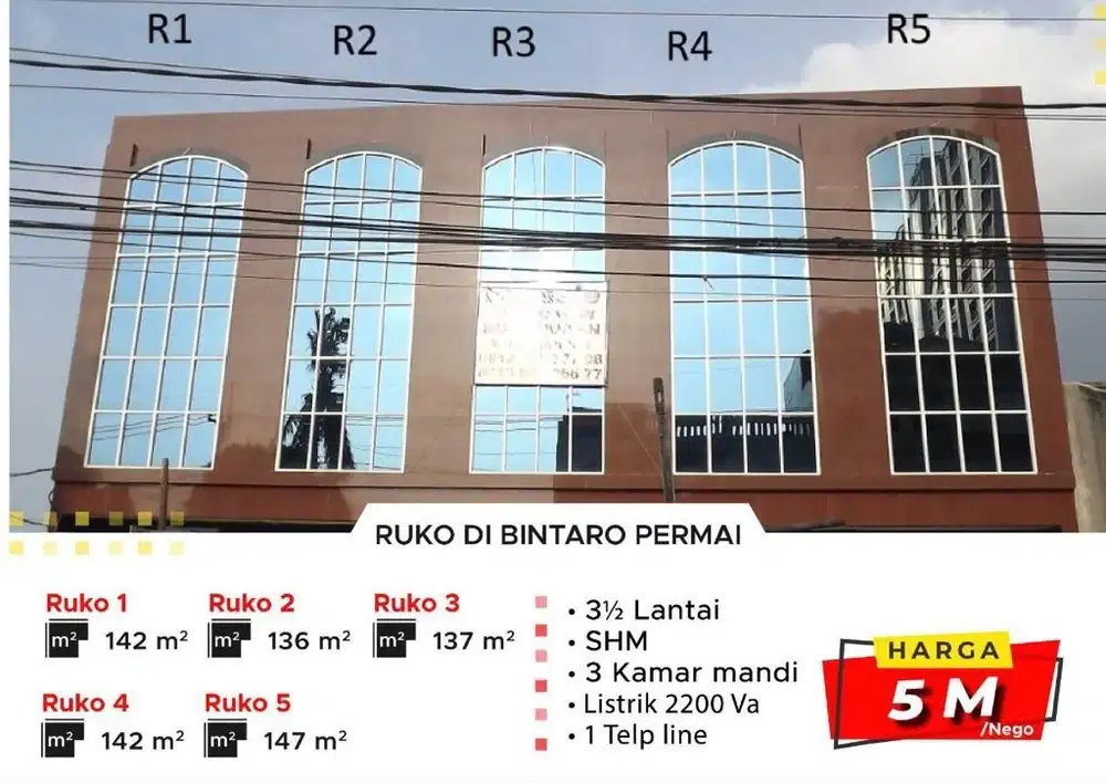 RUKO BRAND NEW DI BINTARO! DISKON 500 JUTA SAMPAI AKHIR TAHUN