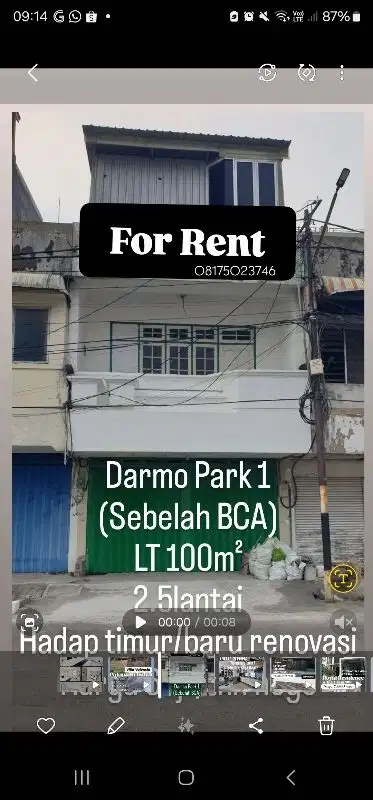 ruko mayjen sungkono sebelah bank bca akses paling depan