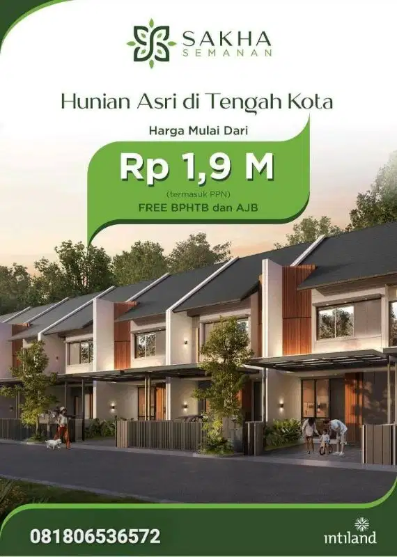 RUMAH BARU BEBAS BANJIR DI SEMANAN JAKARTA BARAT