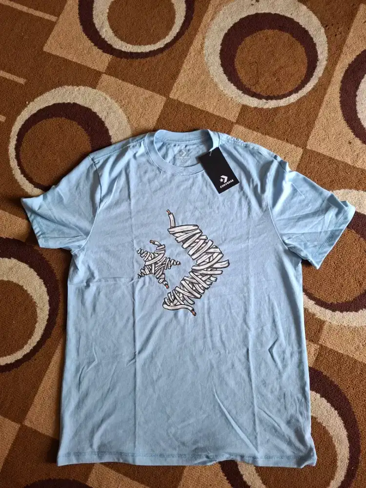 Tshirt Converse Blue Mens Original