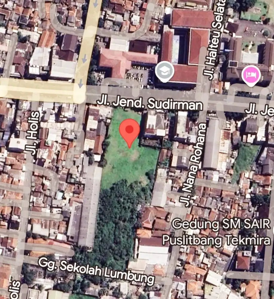 Dijual di bawah njop ,  tanah 2.5 ha. , jalan Sudirman Bandung