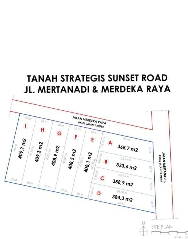 Tanah di Mertanadi seminyak kuta Badung Bali