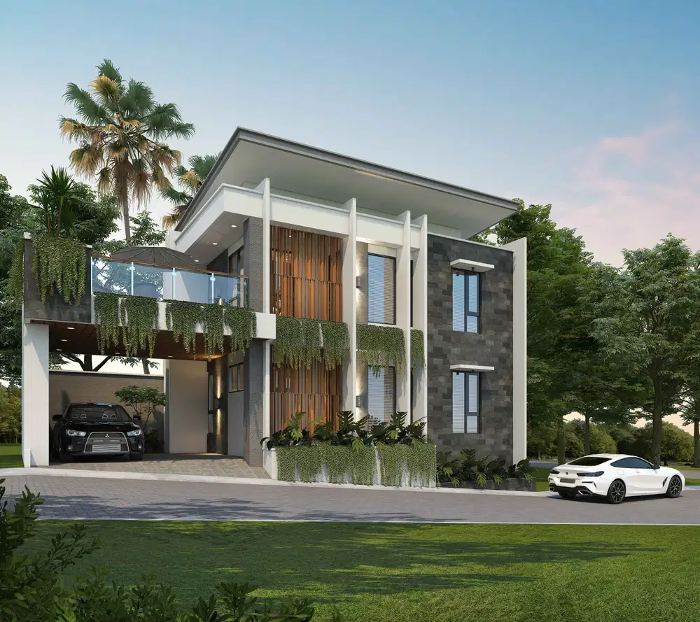 Dijual rumah Villa lokasi depan jatim park fasilitas kolam renang