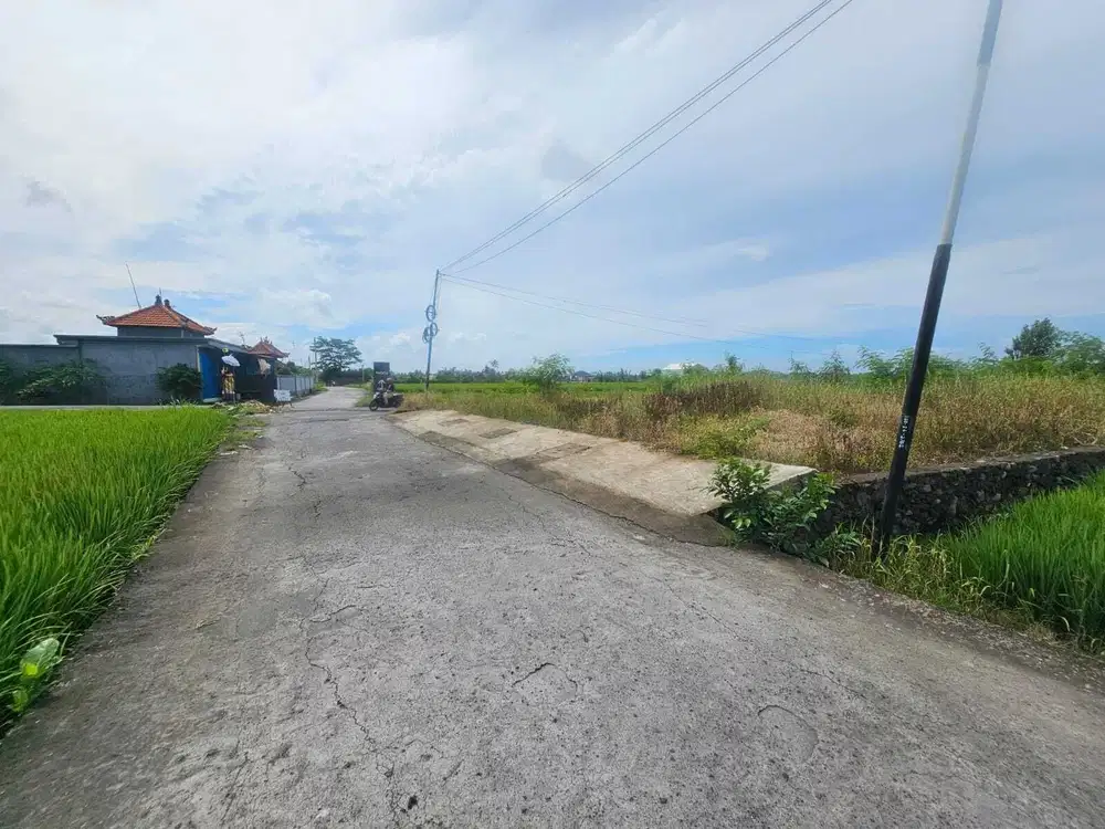 Tanah 350M2 dekat pantai Nyanyi  tanah lot Tabanan Bali